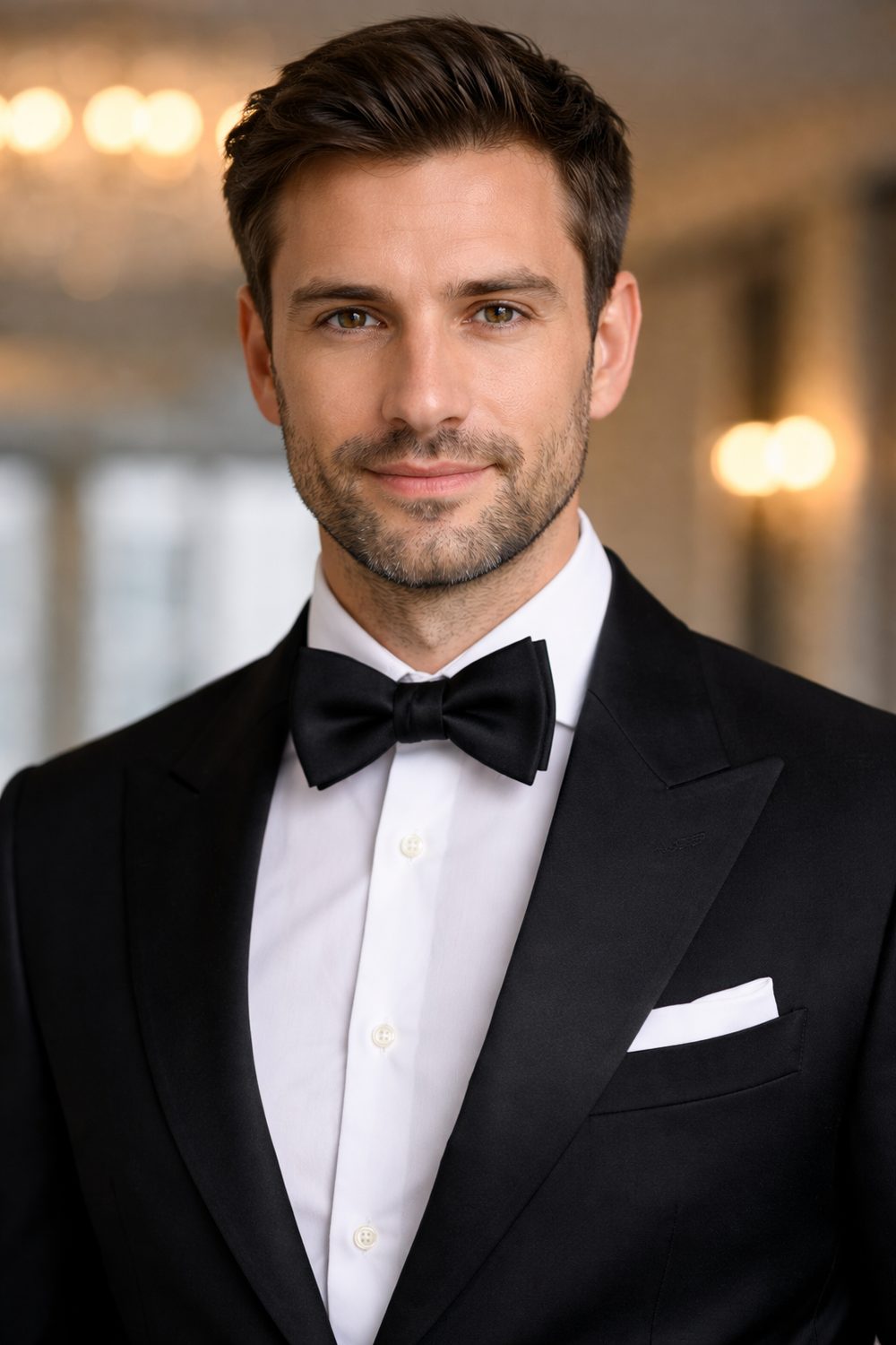 Елегантен джентълмен с папионка