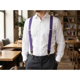 Комплект златни мъжки тиранти с папийонка и кърпичка