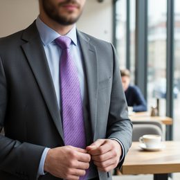 Zimtbraune Herrenkrawatte