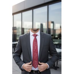 Кремова мъжка вратовръзка с шарка