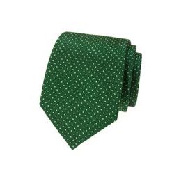 Zelená hodvábna kravata s jemným bodkovaným vzorom