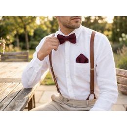 Grafitový motýlik s vreckovkou a ružovými bodkami