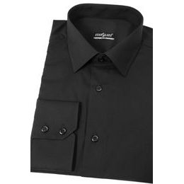 Cămașă bărbați neagră Slim Fit