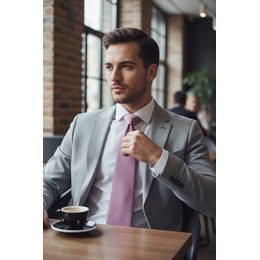 Krawatte hellblau Glanz