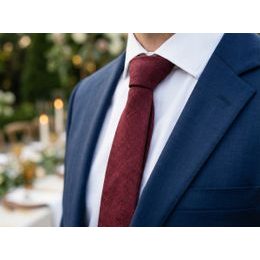 Svetlomodrá ľanová kravata