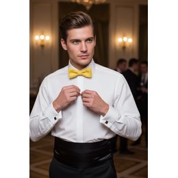 Klasyczna męska muszka w szary wzór