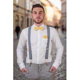 Мента матова мъжка папийонка