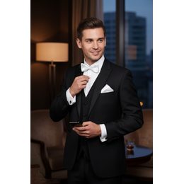 Bílý motýlek Ceremoni s lesklými ornamenty