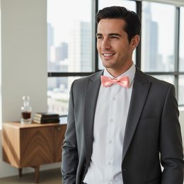 Zelenkavý motýlek s kapesníčkem