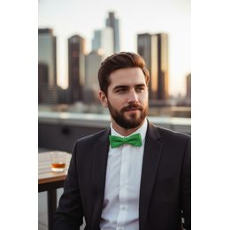 Fénylő ezüstszínű férfi csokornyakkendő