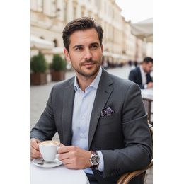 Zimtbraunes Einstecktuch