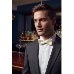 Bílý motýlek Ceremoni s lesklými ornamenty