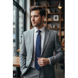 Cravată albastră cu un model subtil