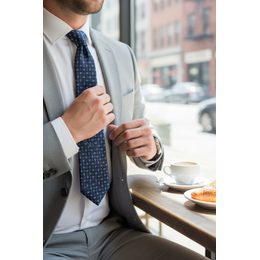 Cravata roz pudrat cu model Paisley