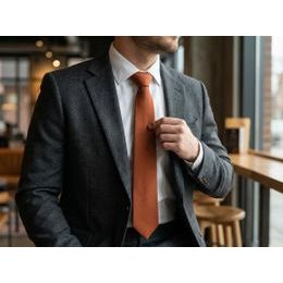 Czerwony krawat z piernikiem świątecznym