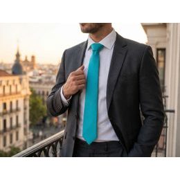 Tmavomodrá kravata s podkovami