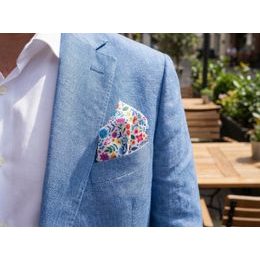 Fehér díszzsebkendő - Piros szív