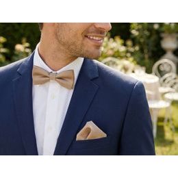 Anyagában mintás, krémszínű csokornyakkendő