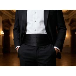 Kummerbund in schwarz