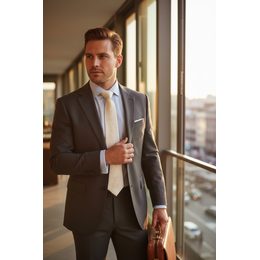 Кремова мъжка вратовръзка с шарка