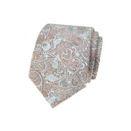 Svetlomodrá kravata s béžovým paisley