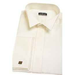 Krémszínű slim fit mandzsettagombos szmokinging