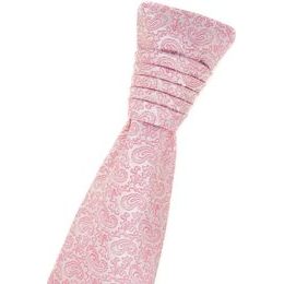 Französische Krawatte puderrosa Paisley-Muster