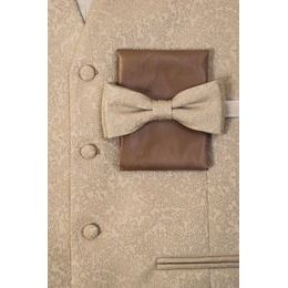 Béžová vesta s ornamentom a motýlikom