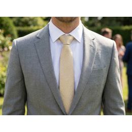 Škoricovo hnedá kravata s vreckovkou