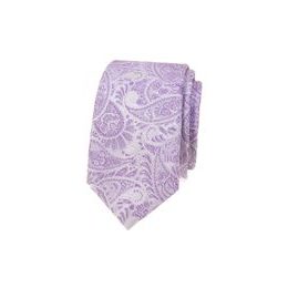 Levanduľová paisley kravata slim