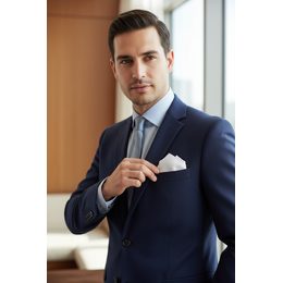 Zimtbraunes Einstecktuch