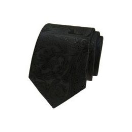 Czarny krawat z wzorem paisley