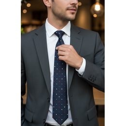 Кремова мъжка вратовръзка с шарка