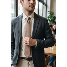 Klasyczny turkusowy męski krawat