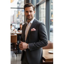 Herren Einstecktuch in lila Farbe