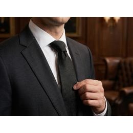 Barna nyakkendő Paisley mintával