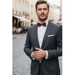 Fénylő ezüstszínű férfi csokornyakkendő