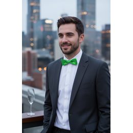 Fénylő piros csokornyakkendő