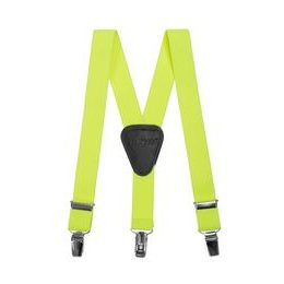 Bretele pentru copii cu centru din piele, galben NEON