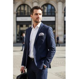 Zimtbraunes Einstecktuch