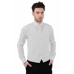 Herren Hochzeitsweste weiß Diagonalen Linien