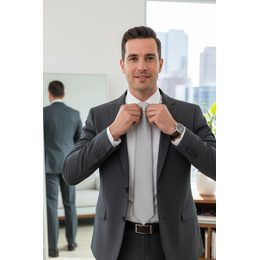 Светлосиня вратовръзка с тъкана шарка