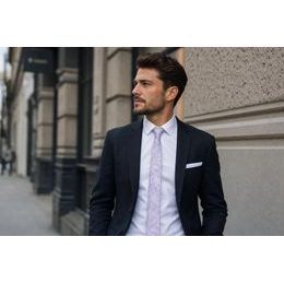 Levanduľový paisley motýlik a vreckovka