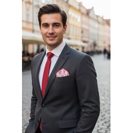 Férfi kék pamut díszzsebkendő, fehér pöttyökkel