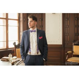 Muszka męska w czarnym matowym kolorze