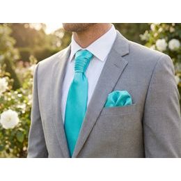 Plastron de nuntă în nuanță turcoaz