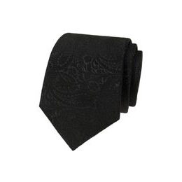 Fekete férfi nyakkendő paisley mintával