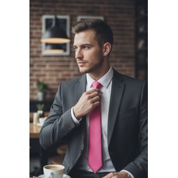 Мъжка сребърна вратовръзка