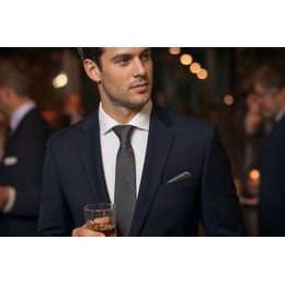Šedá kravata oranžová líška