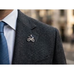 Ac de cravată argintiu minimalist